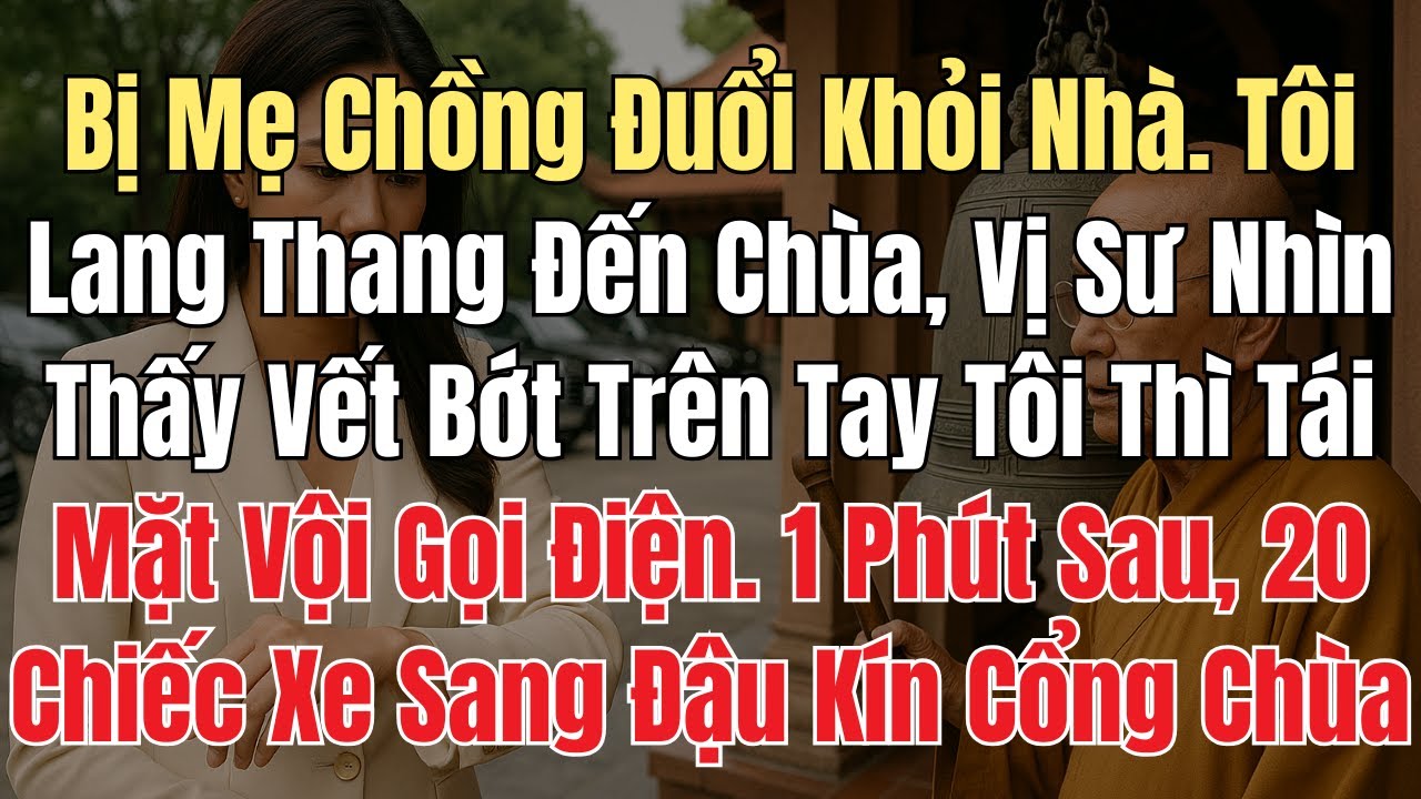 Bị Mẹ Chồng Đuổi Khỏi Nhà, Tôi Lang Thang Đến Chùa. Vị Sư Nhìn Thấy Vết Bớt Trên Tay Tôi Thì Tái Mặt