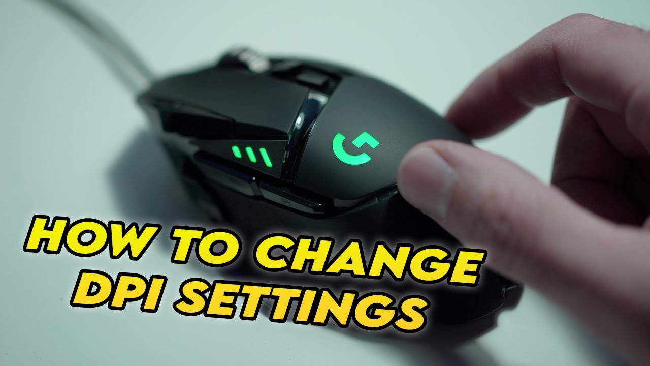 Logitech G502 Hero Mouse : How to Change DPI Settings 