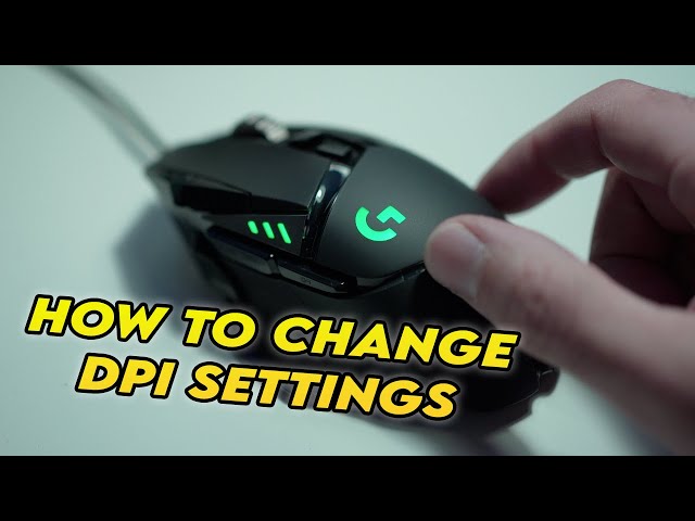 Overflod spontan fragment Logitech G502 Hero Mouse : How to Change DPI Settings - YouTube