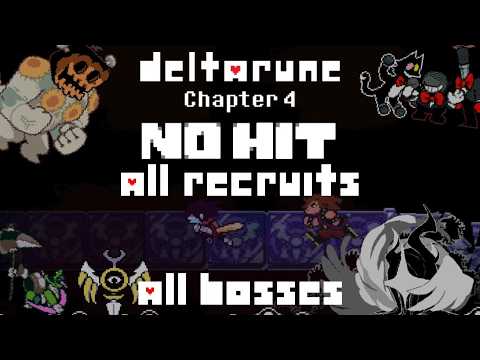 Deltarune Chapter 4 All Bosses + All Recruits No Hit - YouTube