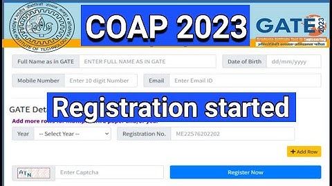 COAP 2023|| GATEWAY TO BEST IIT || COMMON OFFER ACCEPTANCE PORTAL|| REGISTRATION STARTED|| GATE 2023