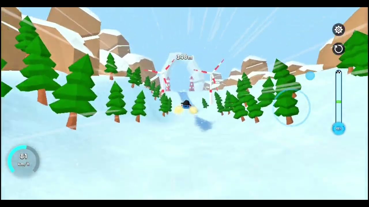 Playing Game Sled Surfers - 1 hour (Low Stimulation For Kids)