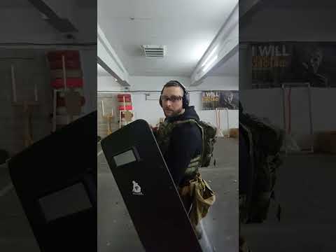 Shooting with ballistic shield