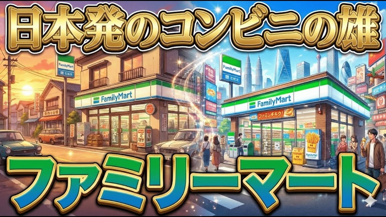 🏪日本発のコンビニの雄🏪ファミリーマートの歴史と現在を徹底解説😎#0073