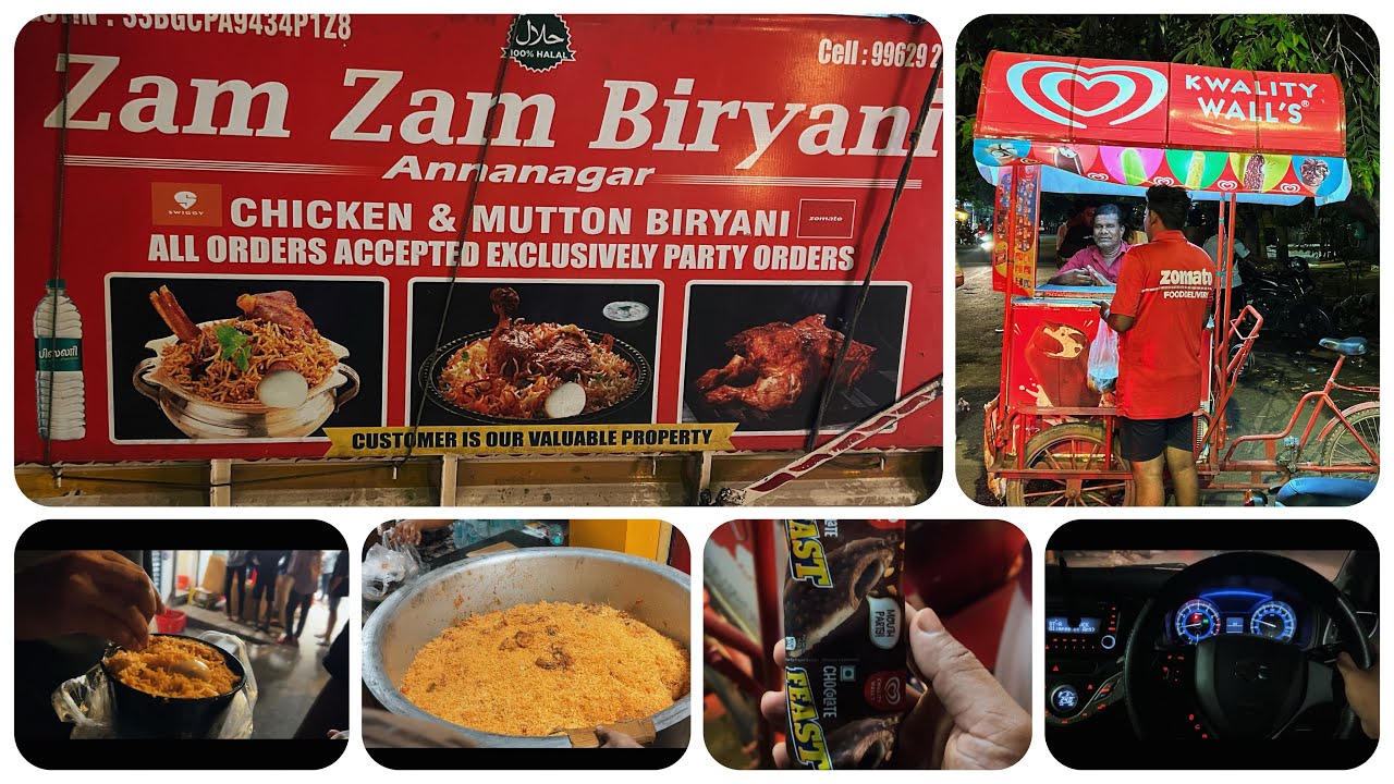 🌙Midnight 2AM Biryani at Anna nagar Chennai Zam Zam Biryani YouTube