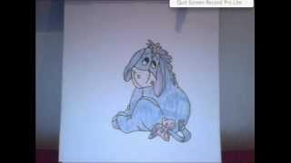 How to draw Eeyore step by step