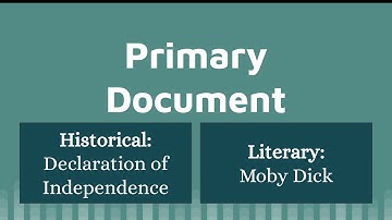 Primary, Secondary, & Tertiary Sources