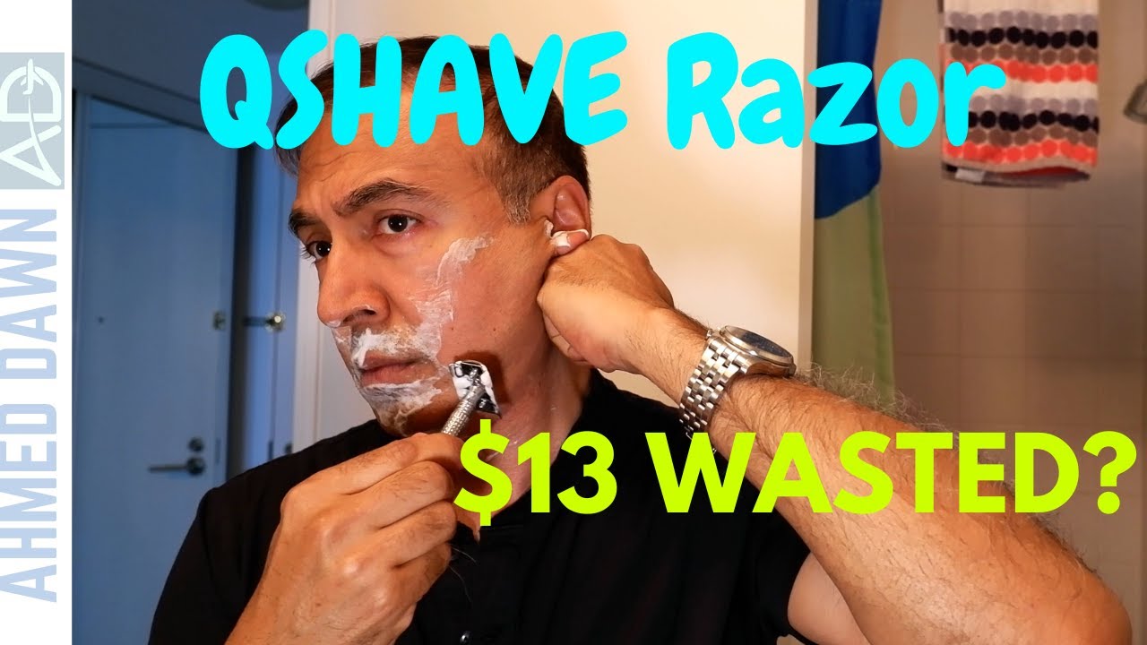 QSHAVE Men's Short Handle Classic Double Edge Safety Shaving Razor