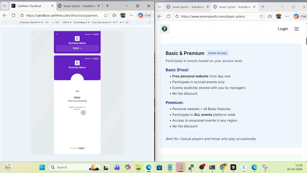 Seven Sportz  Player Management and Event Registration Guide