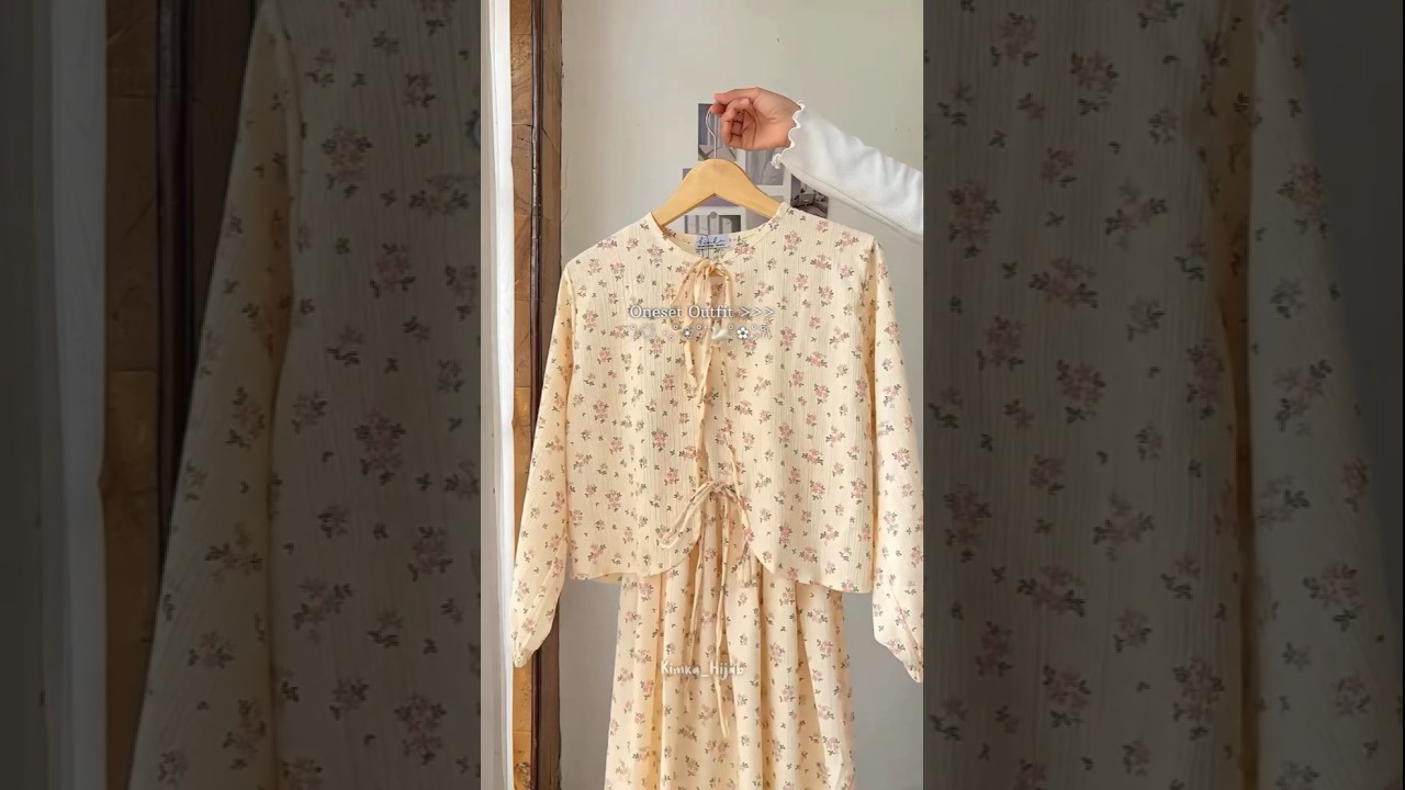 PRETTY ONESET | LINK ONESET DI BIO NO 198 | OOTD HIJAB REMAJA 