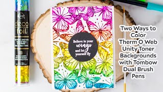 How to Color Foiled Unity Toner Card Backgrounds | 2 Ways
