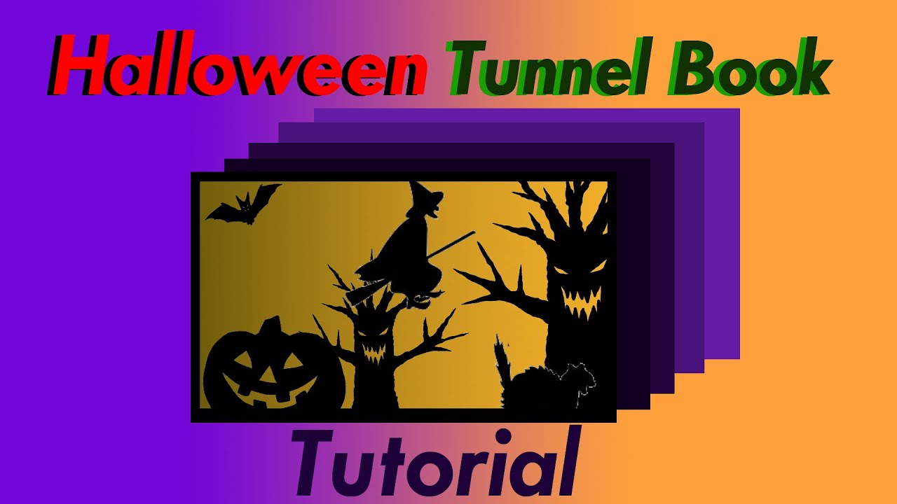 Halloween Tunnel Book Diorama Craft Tutorial YouTube