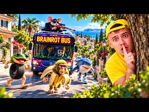 24 HOURS ON THE BRAINROT BUS!