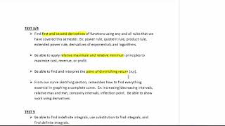 MAC2233 Final Exam Overview Video