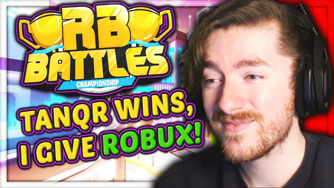 🔴 If Tanqr Wins, I DONATE 10,000 ROBUX! Roblox RB BATTLES LIVE!