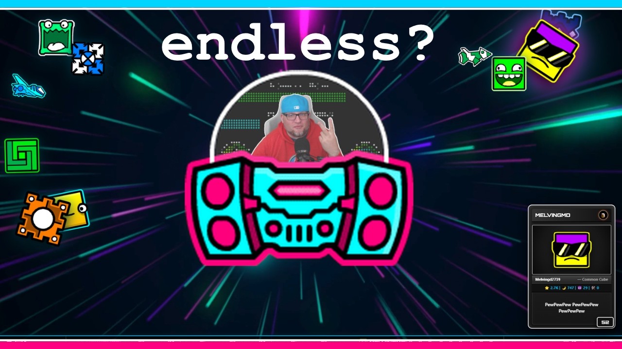GD Fused with SMM2: Endless Mode Mod (Super Dash)