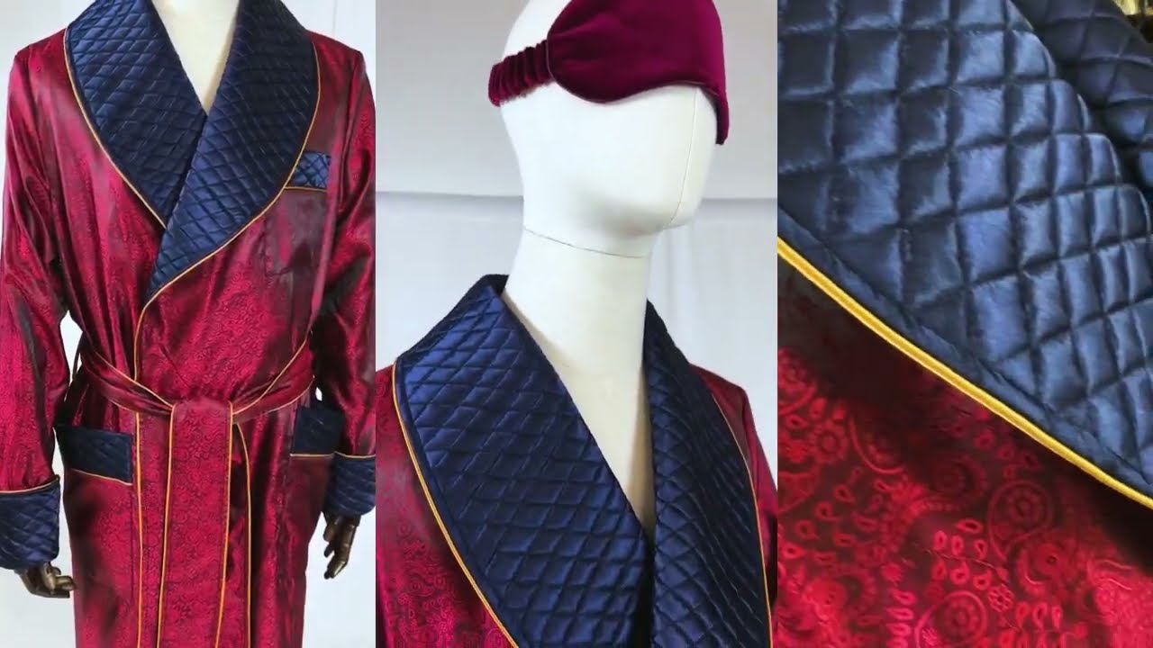 40's Pattern: Men's Shawl Collar Dressing Gown, Smoking Jacket -  Multi-sizes | eBay