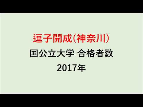 逗子開成高校　大学合格者数　2017～2014年【グラフでわかる】
