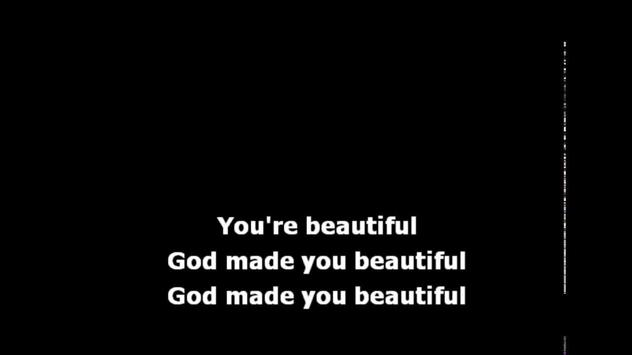 Beyonce - God Made You Beautiful (Lyrics) - YouTube