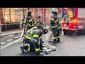 **EARLY ARRIVAL**~**FDNY BOX 0697**~{FDNY OPERATES FOR MANHOLE FIRE WITH EXTENSION ON E 32ND STREET}