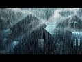 Sleep Immediately in 3 Minutes with Powerful Rainstorm on Tin Roof & Intense Thunder Sounds at Night