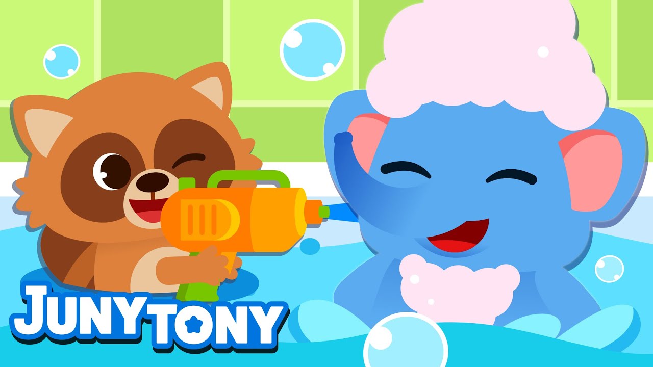 Bath Song Baby's Bath Time Good Habit Songs for Kids Preschool