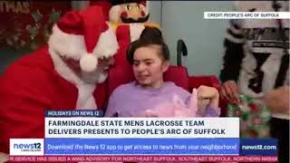 NEWS 12 LI TV Coverage: FSC Lacrosse Team Holiday Donations to People's Arc Educare Center