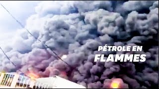Les images impressionnantes d'un incendie au Nigéria après l'explosion d'un oléoduc