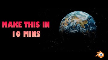 Make Realistic EARTH in BLENDER in less than 10 mins