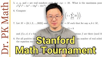 The Most Interesting Problem from Stanford Math Tournament by Ivy League Math PhD