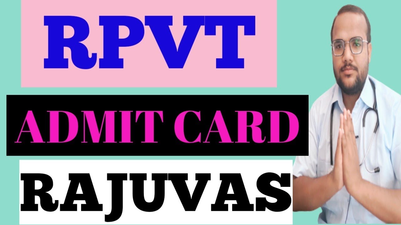 RPVT 2021 ADMIT CARD// RPVT RAJUVAS BIKANER RAJASTHAN// RPVT ADMIT CARD// RPVT 2021-22 ADMIT CARD