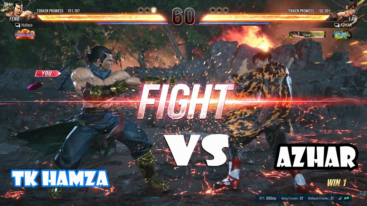 TEKKEN 8 FENG WEI ( TK HAMZA ) VS  LAW ( AZHAR )