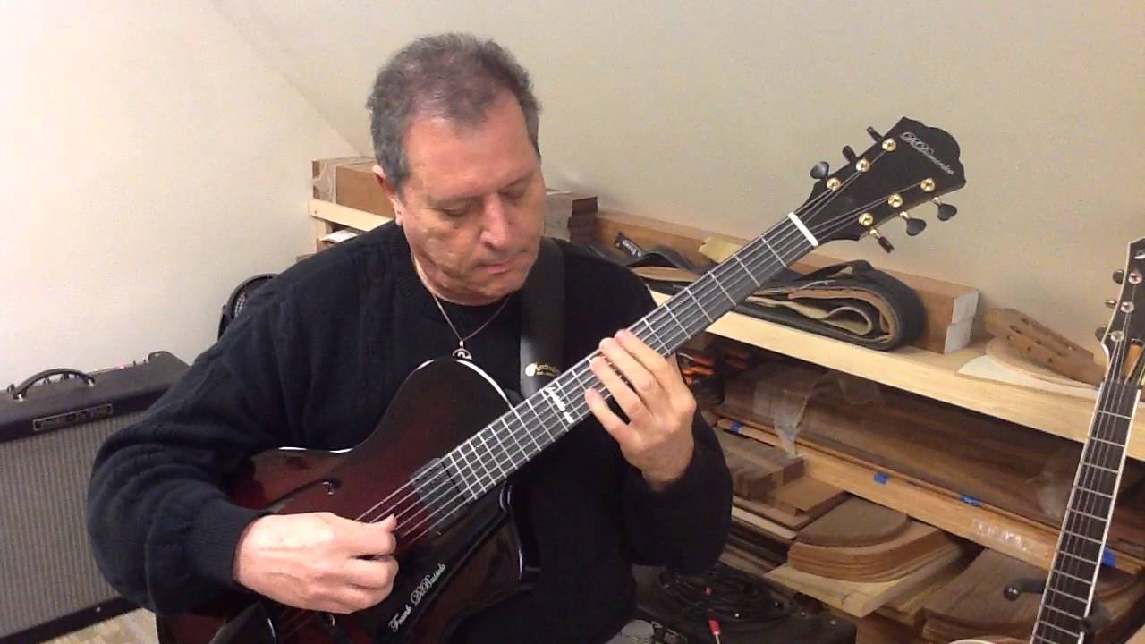 Frank Dibussolo playing a tune on his DiDomenico Jazz Guitar