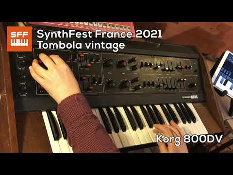 Tombola vintage Korg 800DV - 4/6 Sarah Connor jam | SynthFest 2021