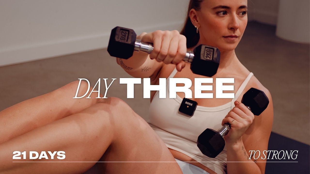 21 Days To STRONG - Pilates Challenge Day Three - YouTube