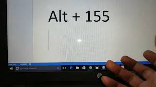 how to type cent sign on laptop
