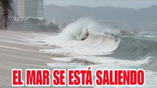 El MAR SE ESTÁ TRAGANDO A ACAPULCO: OLAS GIGANTES, EXTREMAS MAREAS HOY