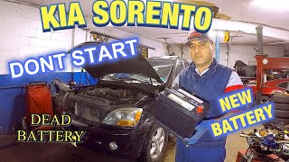 How to replace battery on Kia Sorento, Kia sorent no start DEAD BATTERY