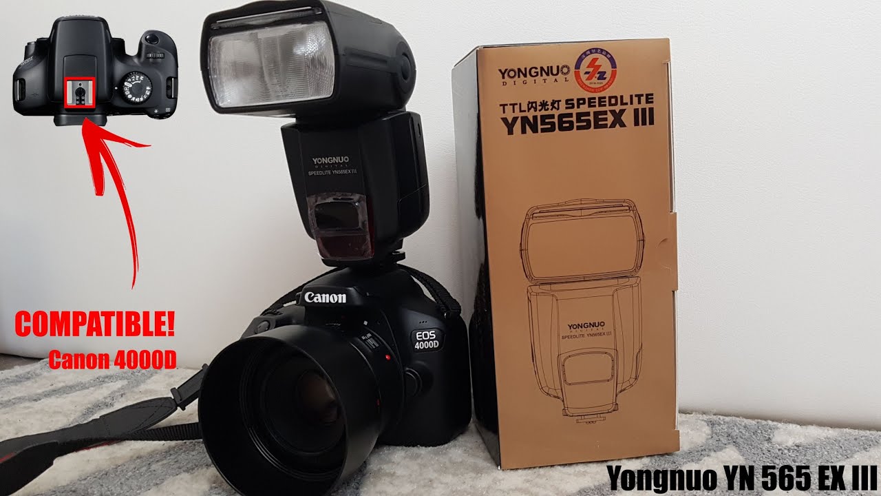 Yongnuo YN 565 EX III flash solution for Canon Eos 4000d / 3000d and 1500d  / 2000d - YouTube