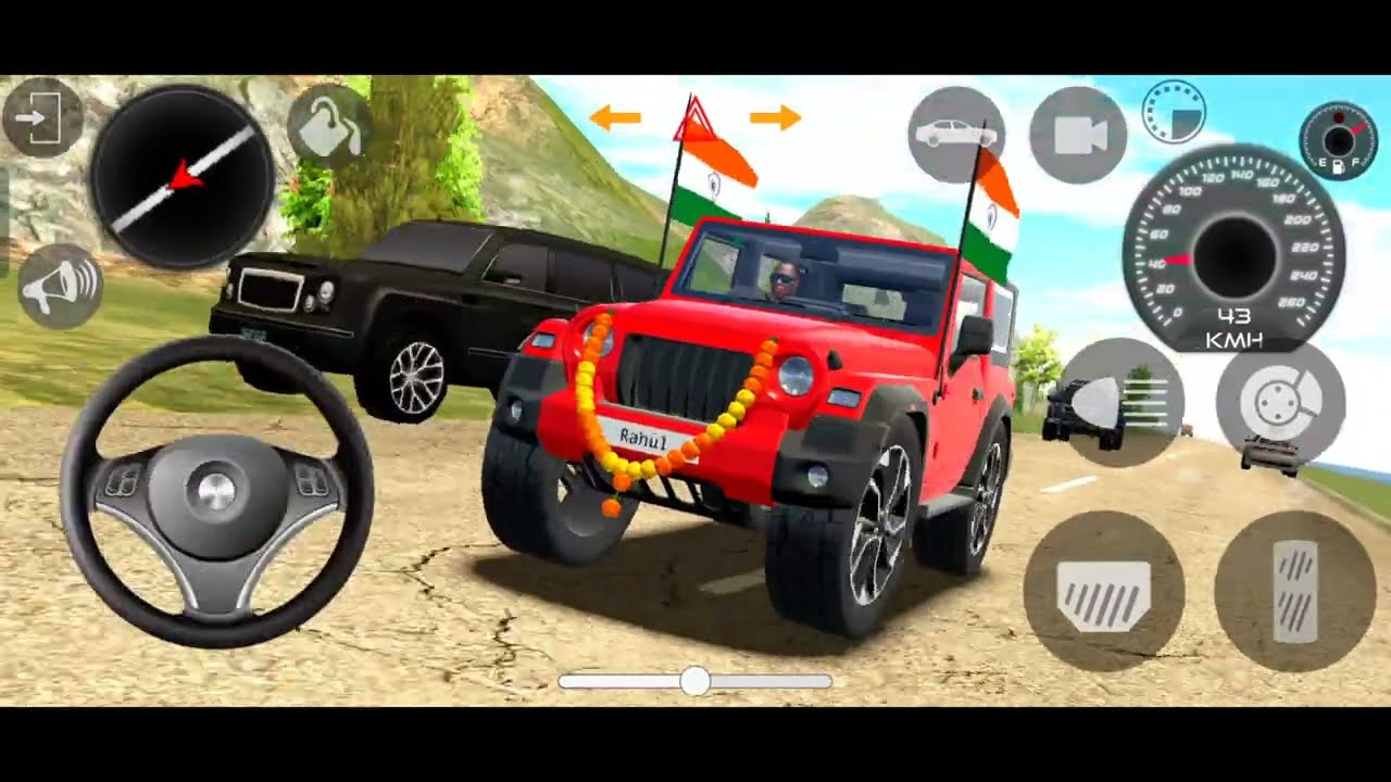 Indian Car Simulator Mahindra Thar🛻 driving in City 🏙️ || Active Adventures Games.