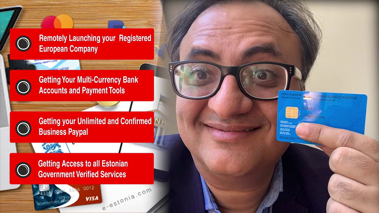 Thumbnail for Estonia E Residency card | virtual residency | E-residency | Digital Card |  Rehan Allahwala