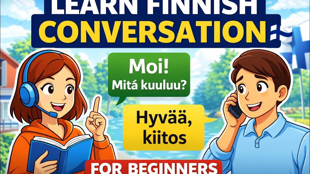 Learn Finnish Conversation for Beginners 🇫🇮 | Easy Daily Finnish (A1–A2)  part 1