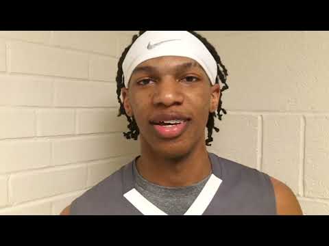 Interview Daeshaun Ross, the point guard for the Southern Guilford HS Storm boys basketball team...