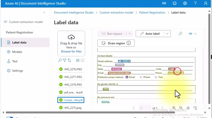 Azure AI - Document Intelligence Studio Form Recognizer - #msbuild LAB