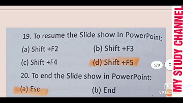 MS POWERPOINT top MCQs for the jkssb Panchayat accounts assistant and another job preparation