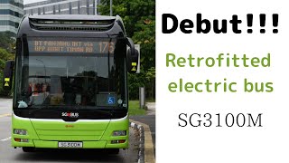 First day of ST Engineering retrofitted electric bus! SG3100M on service 176