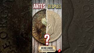 Restauracion moneda 1/2 Corona 1950!!
