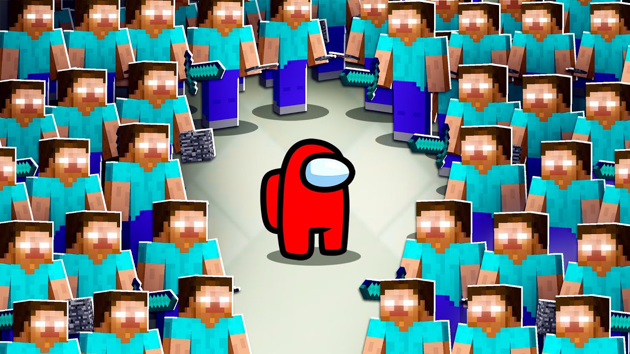 Among Us But HEROBRINE is IMPOSTOR! (Mods)