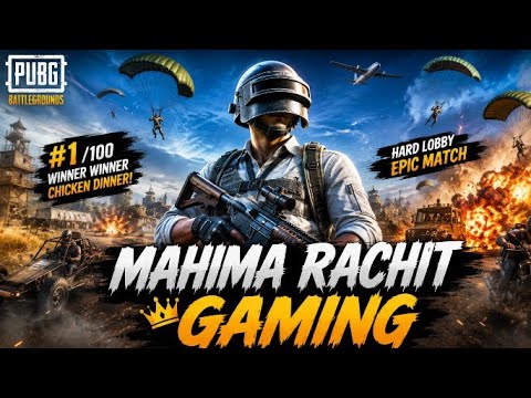 Hard lobby epic match 🔴Mahima rachit gaming is live #bgmi #india #supoort