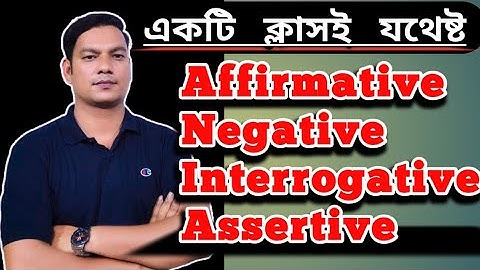 affirmative, negative, interrogative | all in one | changing sentence | transformation of sentences